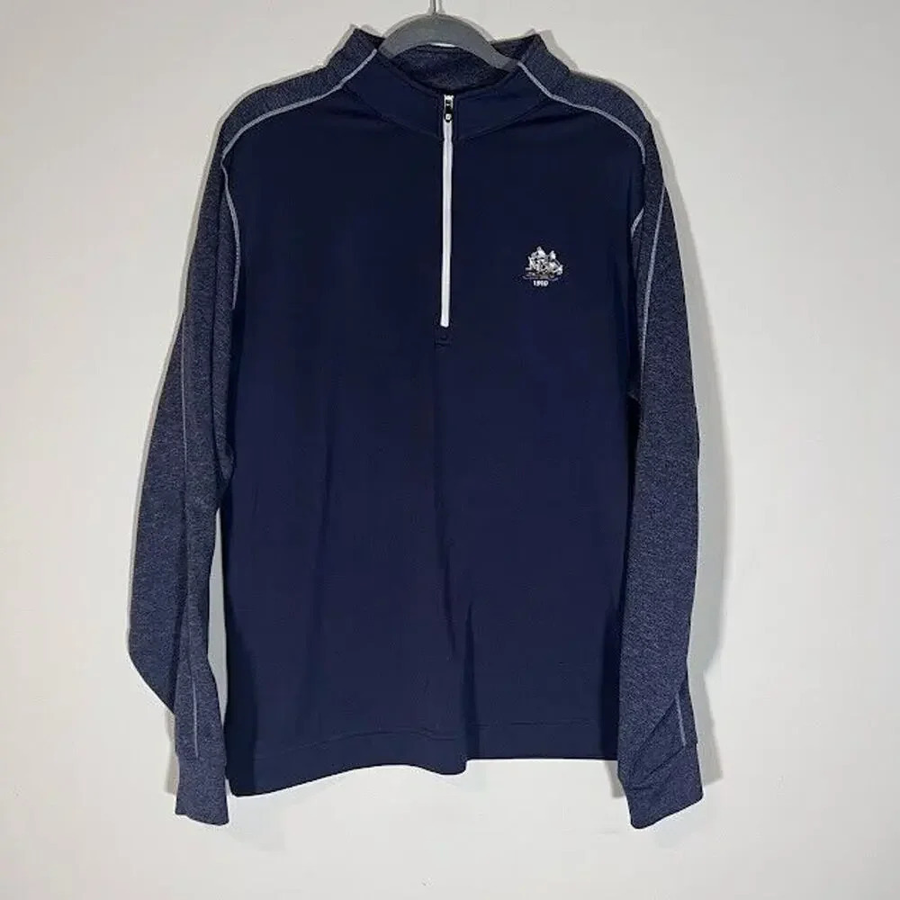 Footjoy quarter zip xl mens Navy and gray